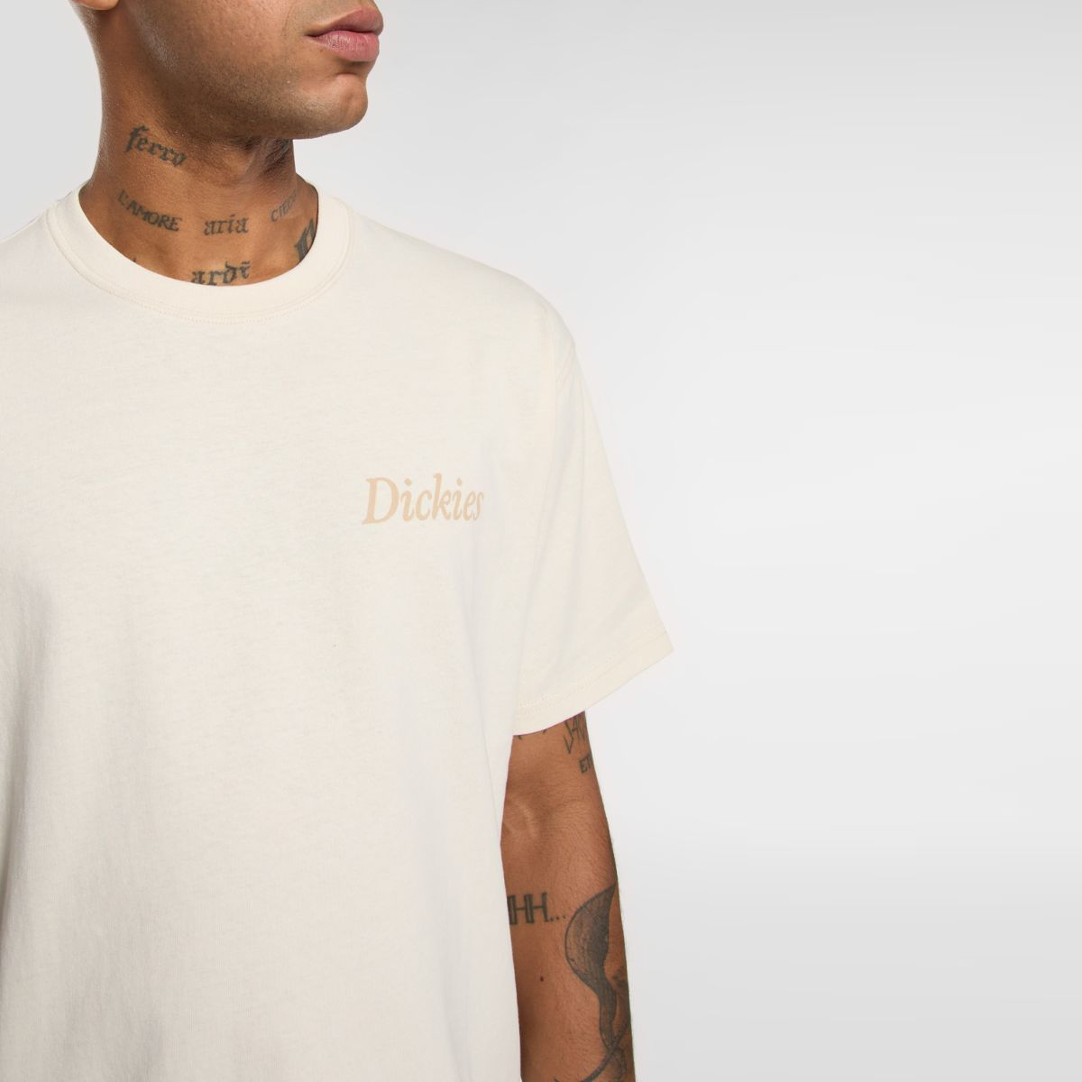 Dickies T-Shirt Companion Script Whitecap Gray - 5 Dickies T-Shirt Companion Script Whitecap Gray - 5