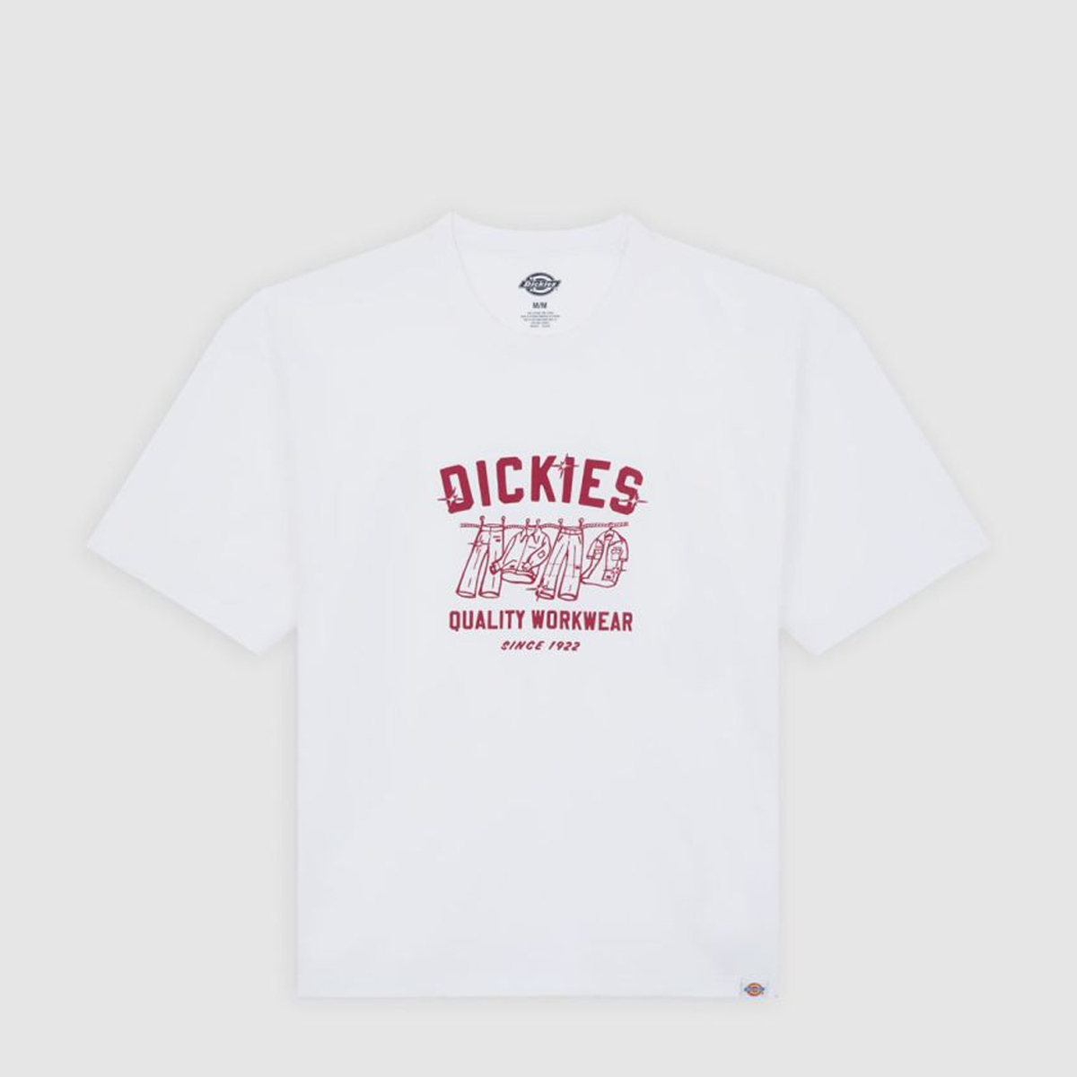 Dickies T-Shirt Laundry Boxy White - 1 Dickies T-Shirt Laundry Boxy White - 1