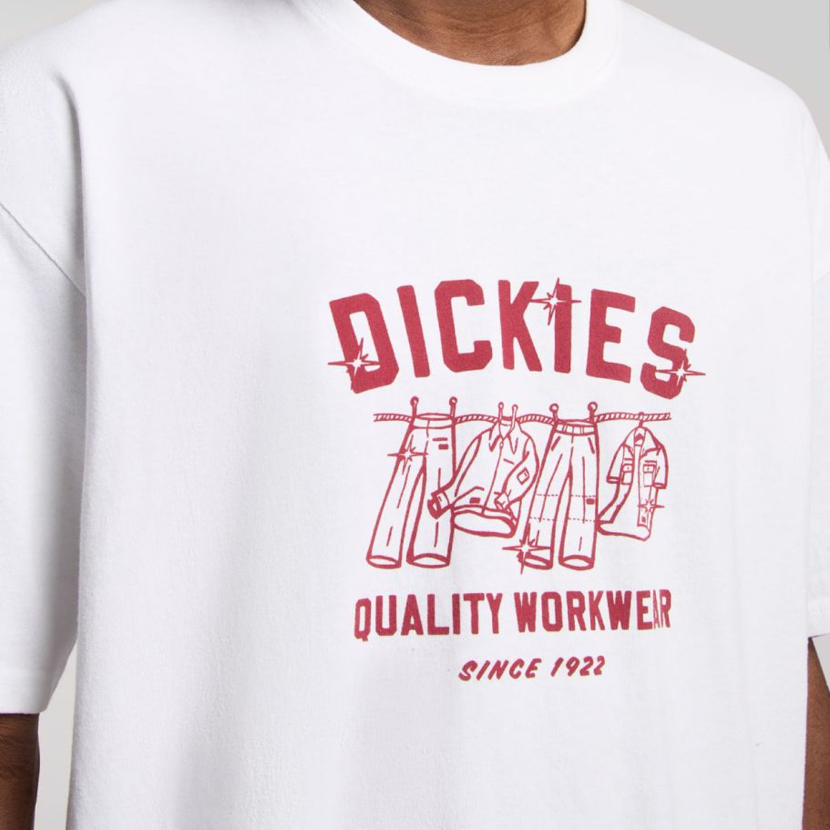 Dickies T-Shirt Laundry Boxy White - 5 Dickies T-Shirt Laundry Boxy White - 5
