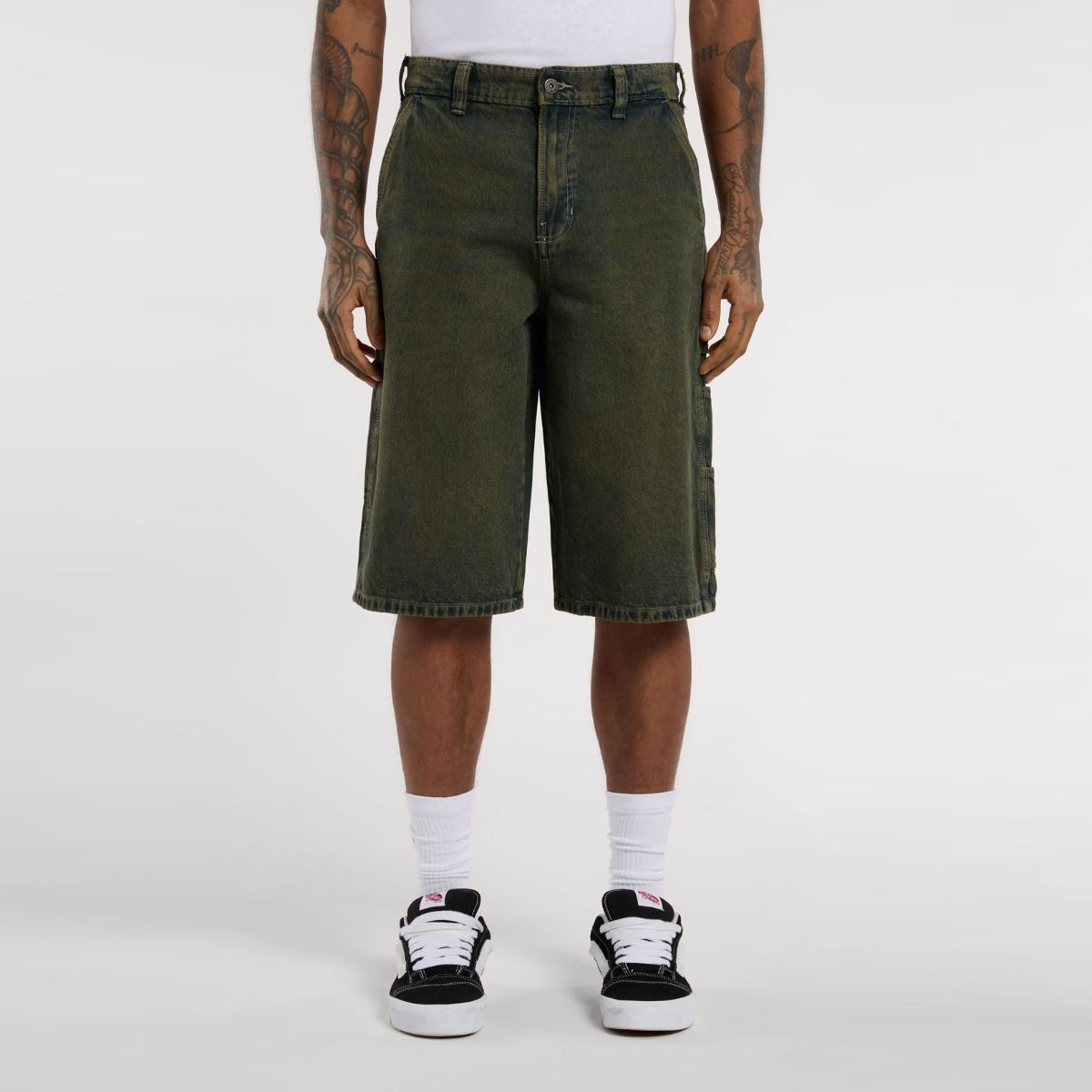 Dickies Jeans corti Painter Loose Denim Green Tone Fade - 2 Dickies Jeans corti Painter Loose Denim Green Tone Fade - 2