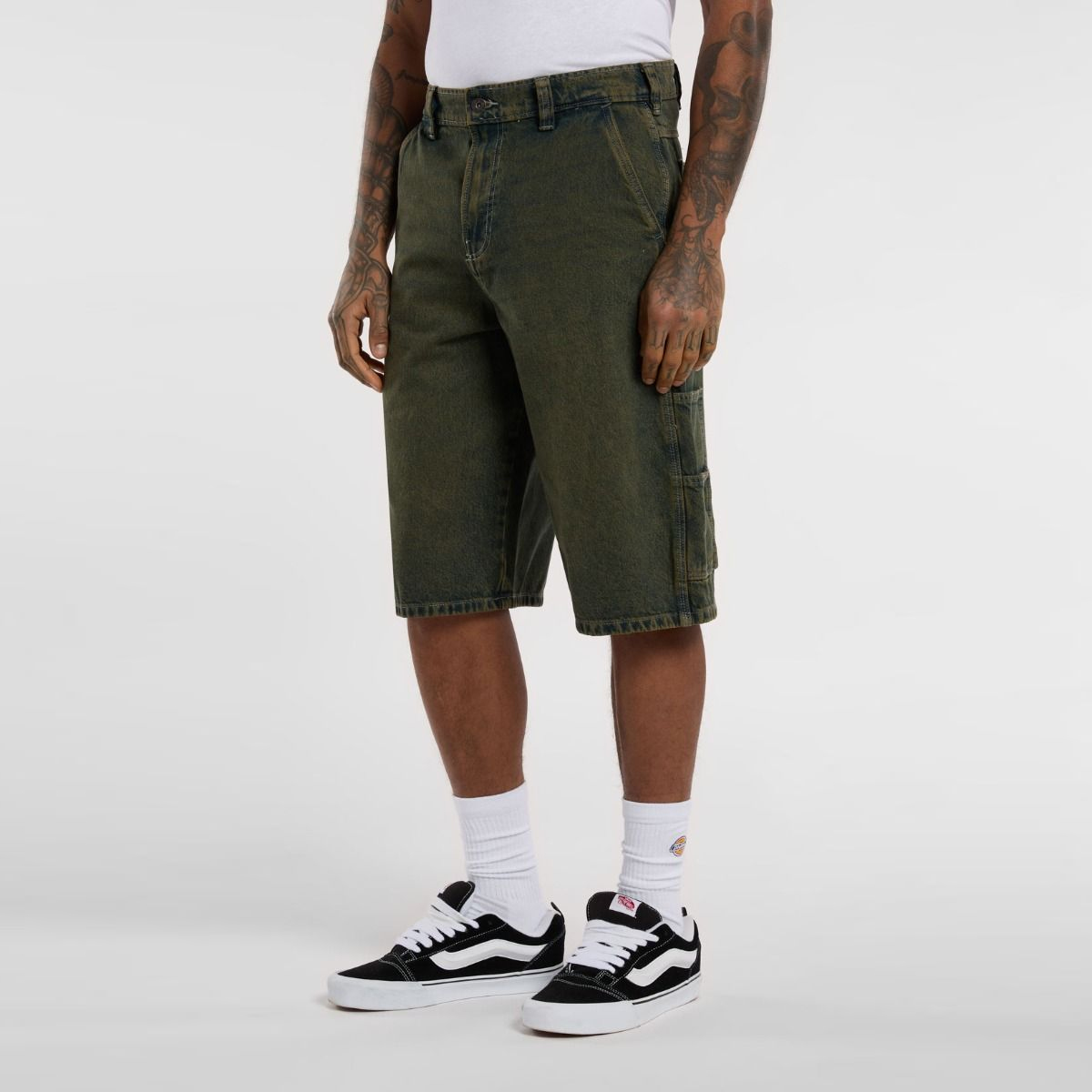 Dickies Jeans corti Painter Loose Denim Green Tone Fade - 5 Dickies Jeans corti Painter Loose Denim Green Tone Fade - 5