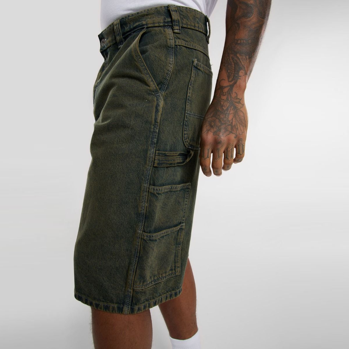 Dickies Jeans corti Painter Loose Denim Green Tone Fade - 6 Dickies Jeans corti Painter Loose Denim Green Tone Fade - 6