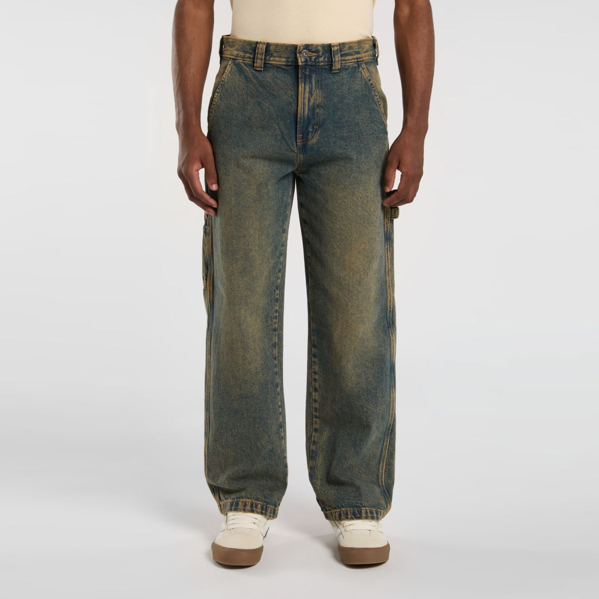 Dickies Jeans Stevensville Carpenter Denim Yellow Fade Ind - 2 Dickies Jeans Stevensville Carpenter Denim Yellow Fade Ind - 2
