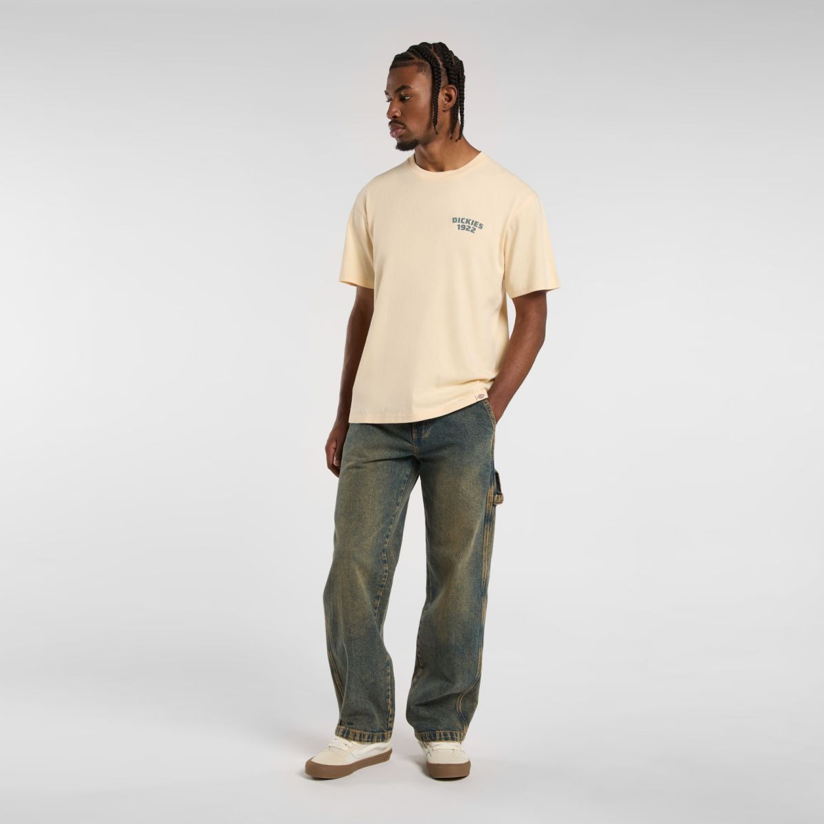 Dickies Jeans Stevensville Carpenter Denim Yellow Fade Ind - 4 Dickies Jeans Stevensville Carpenter Denim Yellow Fade Ind - 4