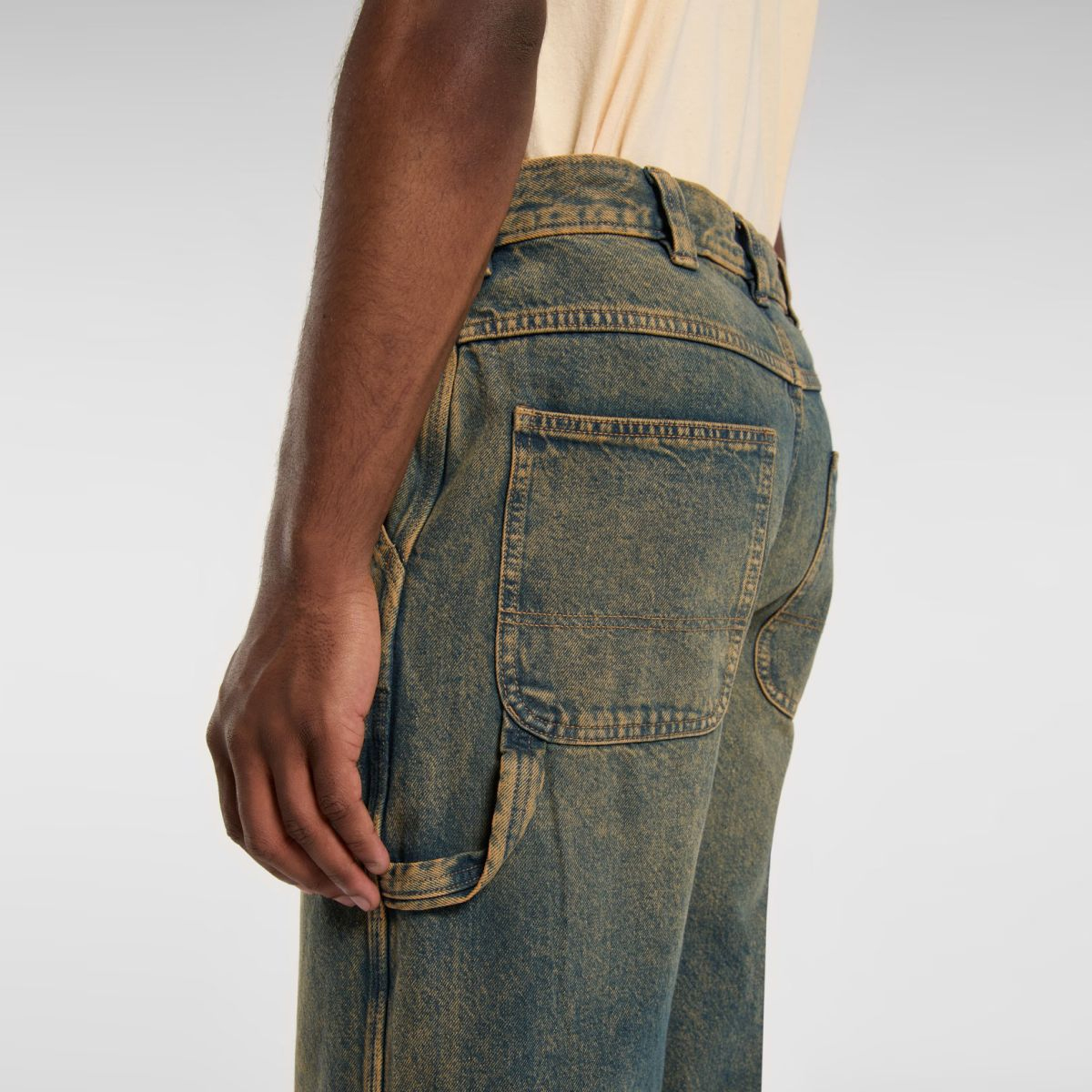 Dickies Jeans Stevensville Carpenter Denim Yellow Fade Ind - 6 Dickies Jeans Stevensville Carpenter Denim Yellow Fade Ind - 6
