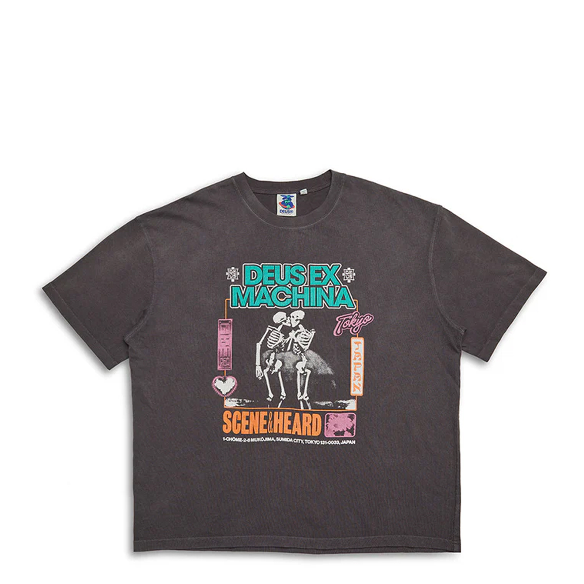 Deus Ex Machina T-Shirt Takoyaki Anthracite - 1 Deus Ex Machina T-Shirt Takoyaki Anthracite - 1