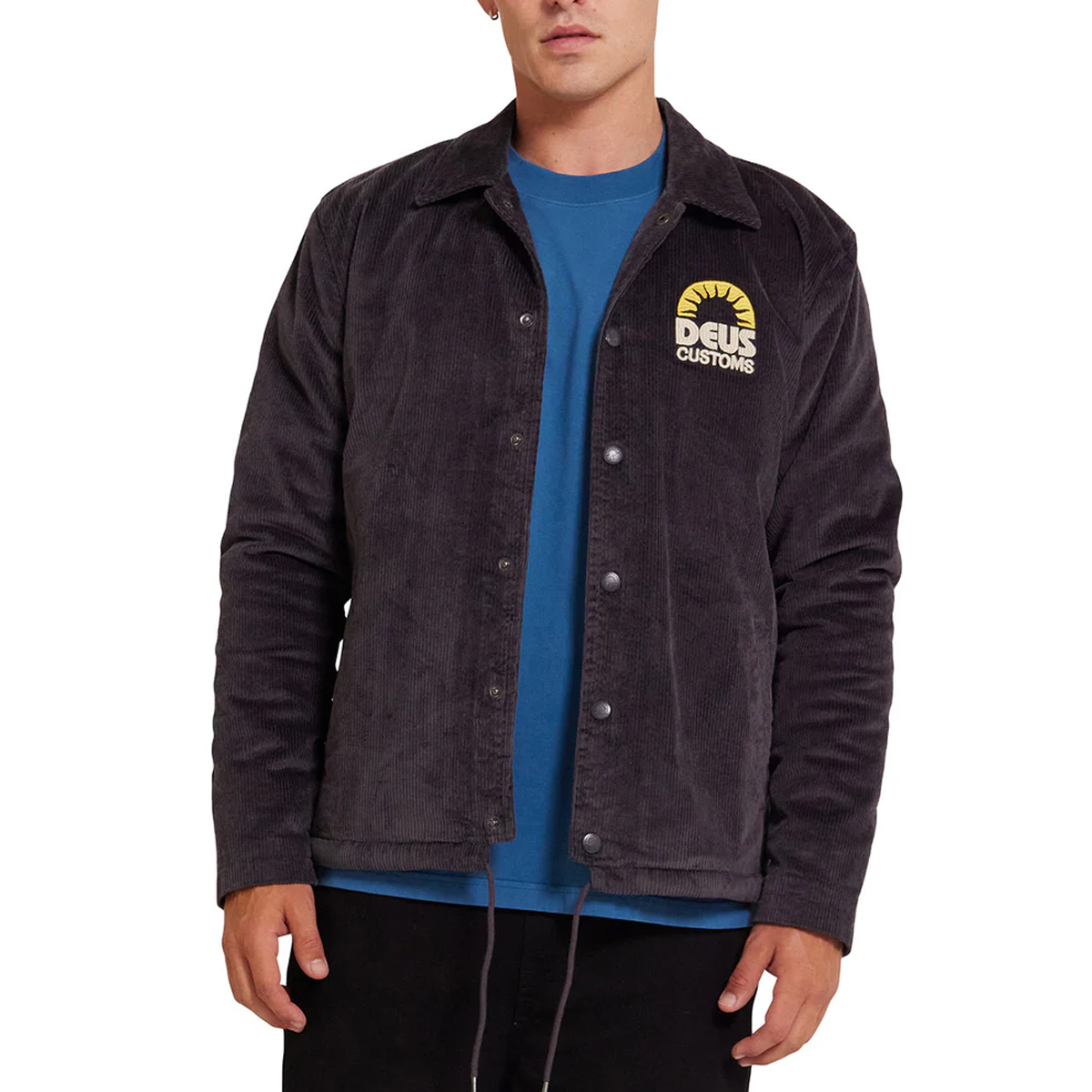 Deus Ex Machina Giacca Stokes Coach Anthracite - 3 Deus Ex Machina Giacca Stokes Coach Anthracite - 3