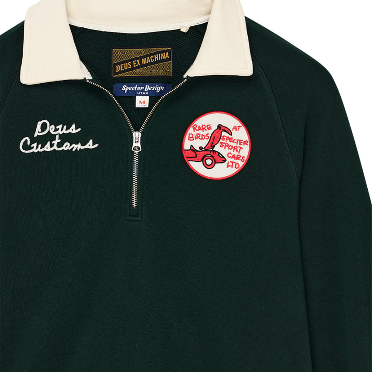 Deus Ex Machina Felpa Specter Zip Racing Green - 6 Deus Ex Machina Felpa Specter Zip Racing Green - 6