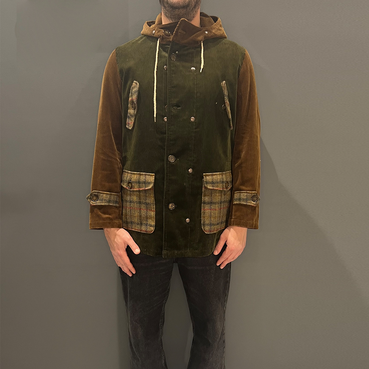 EQUI Cappotto Eskimo Mini Velluto Verde Oliva - 2 EQUI Cappotto Eskimo Mini Velluto Verde Oliva - 2