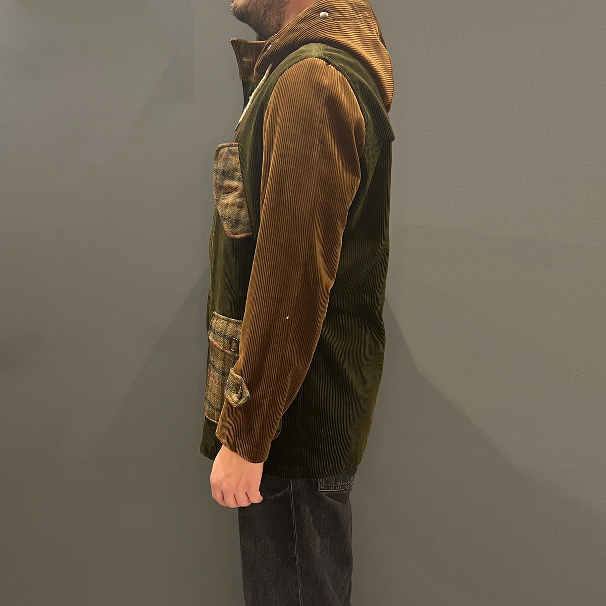 EQUI Cappotto Eskimo Mini Velluto Verde Oliva - 4 EQUI Cappotto Eskimo Mini Velluto Verde Oliva - 4