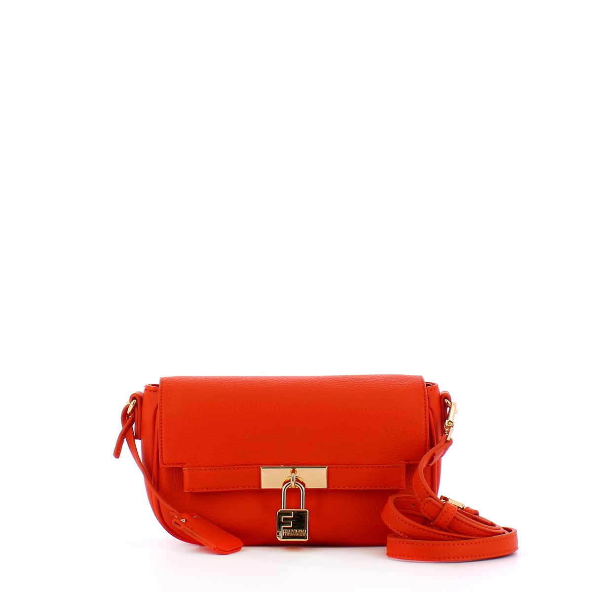 Fracomina Borsa a tracolla con lucchetto Orange - 1 Fracomina Borsa a tracolla con lucchetto Orange - 1