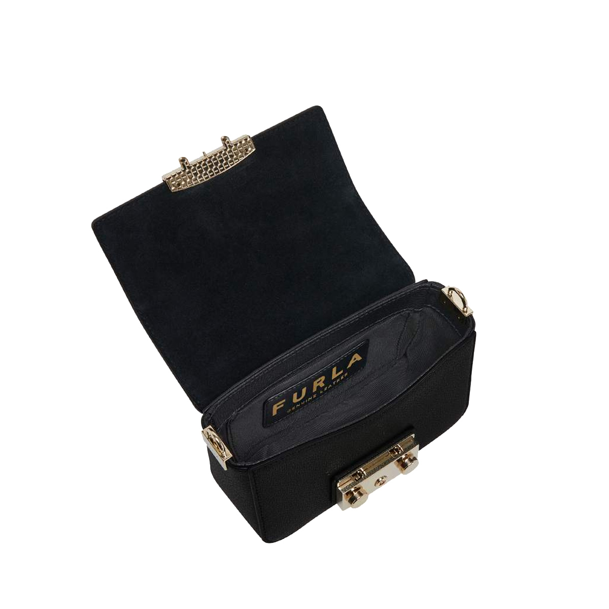 Furla Mini Borsa a bandoliera Metropolis Nero Marmo Violet - 5 Furla Mini Borsa a bandoliera Metropolis Nero Marmo Violet - 5
