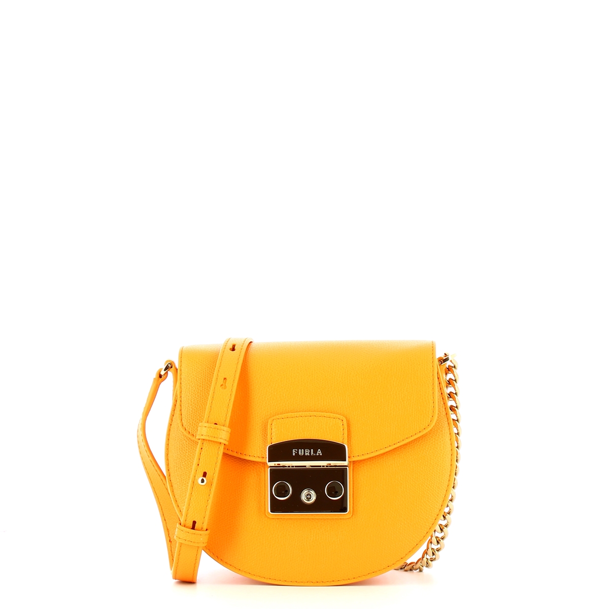 Furla Mini Borsa a bandoliera Metropolis Round Curcuma - 1 Furla Mini Borsa a bandoliera Metropolis Round Curcuma - 1