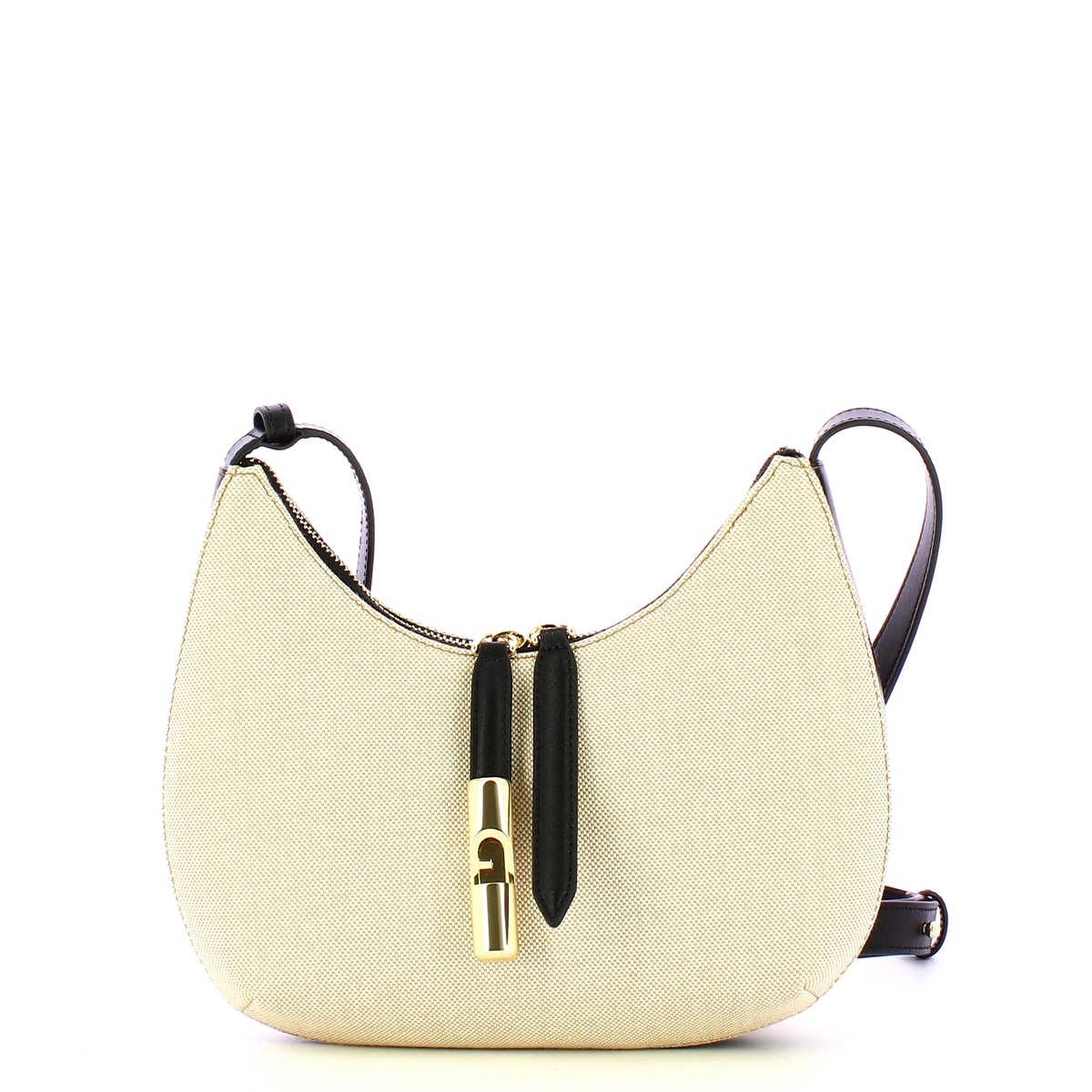 Furla Tracolla Goccia S Natural Nero - 1