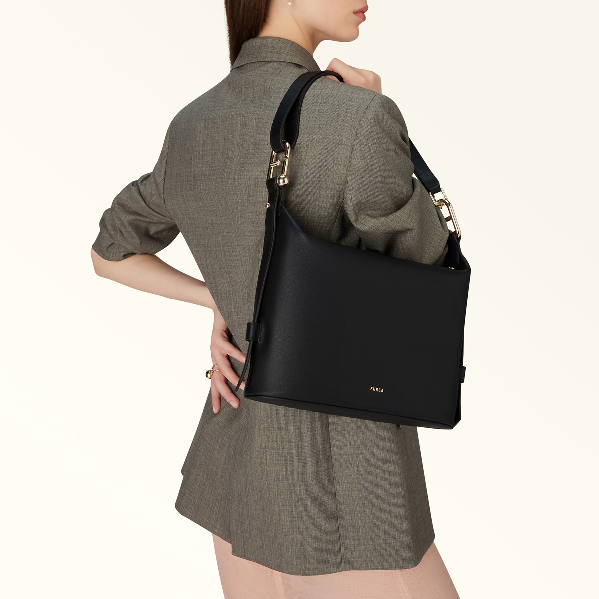 Furla Borsa a spalla Nuvola M Nero - 6 Furla Borsa a spalla Nuvola M Nero - 6