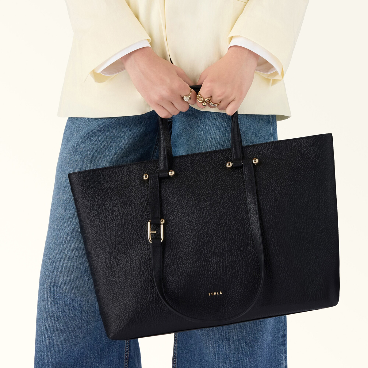 Furla Borsa a spalla Duetto L Nero - 6 Furla Borsa a spalla Duetto L Nero - 6