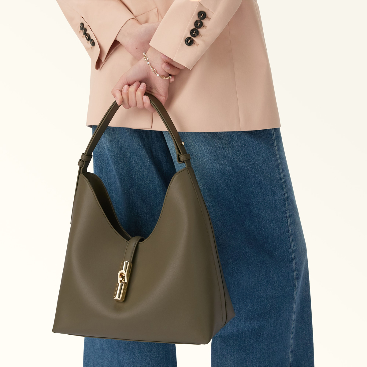 Furla Borsa a spalla Goccia M Sage - 7