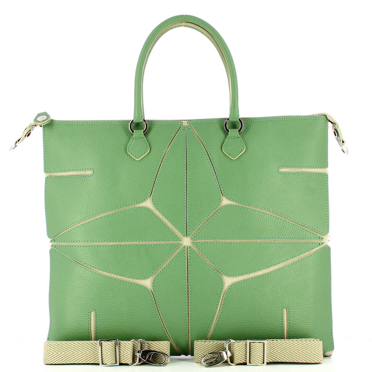 Gabs Borsa a mano Sterlizia Plus L Flower Shiny Tea Verde - 4 Gabs Borsa a mano Sterlizia Plus L Flower Shiny Tea Verde - 4
