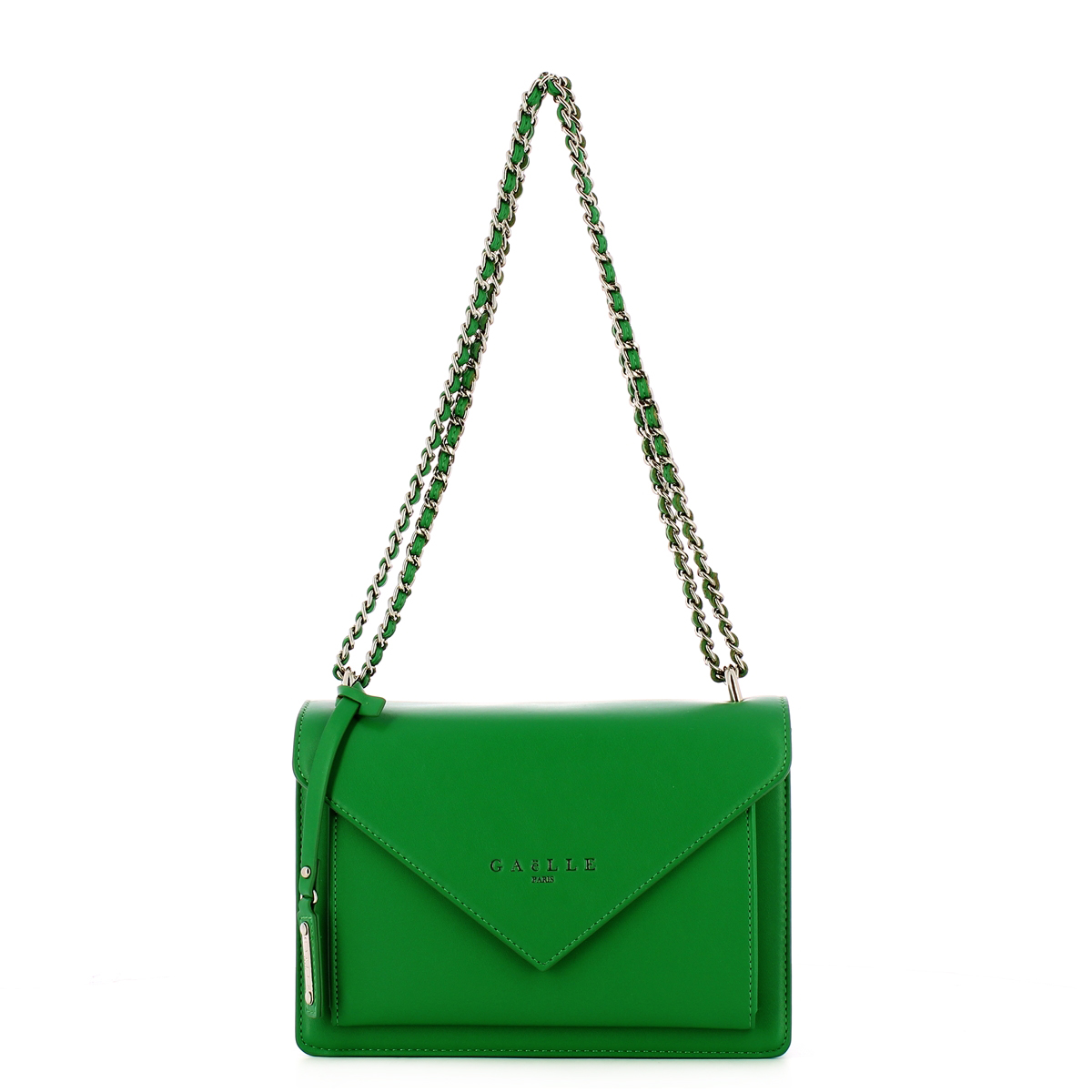 Gaëlle Borsa a spalla in similpelle liscia Verde - 1
