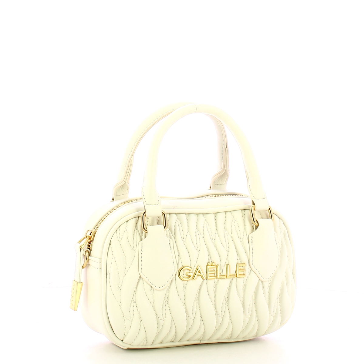 Gaëlle Mini Duffle Plissé Bianco - 2 Gaëlle Mini Duffle Plissé Bianco - 2