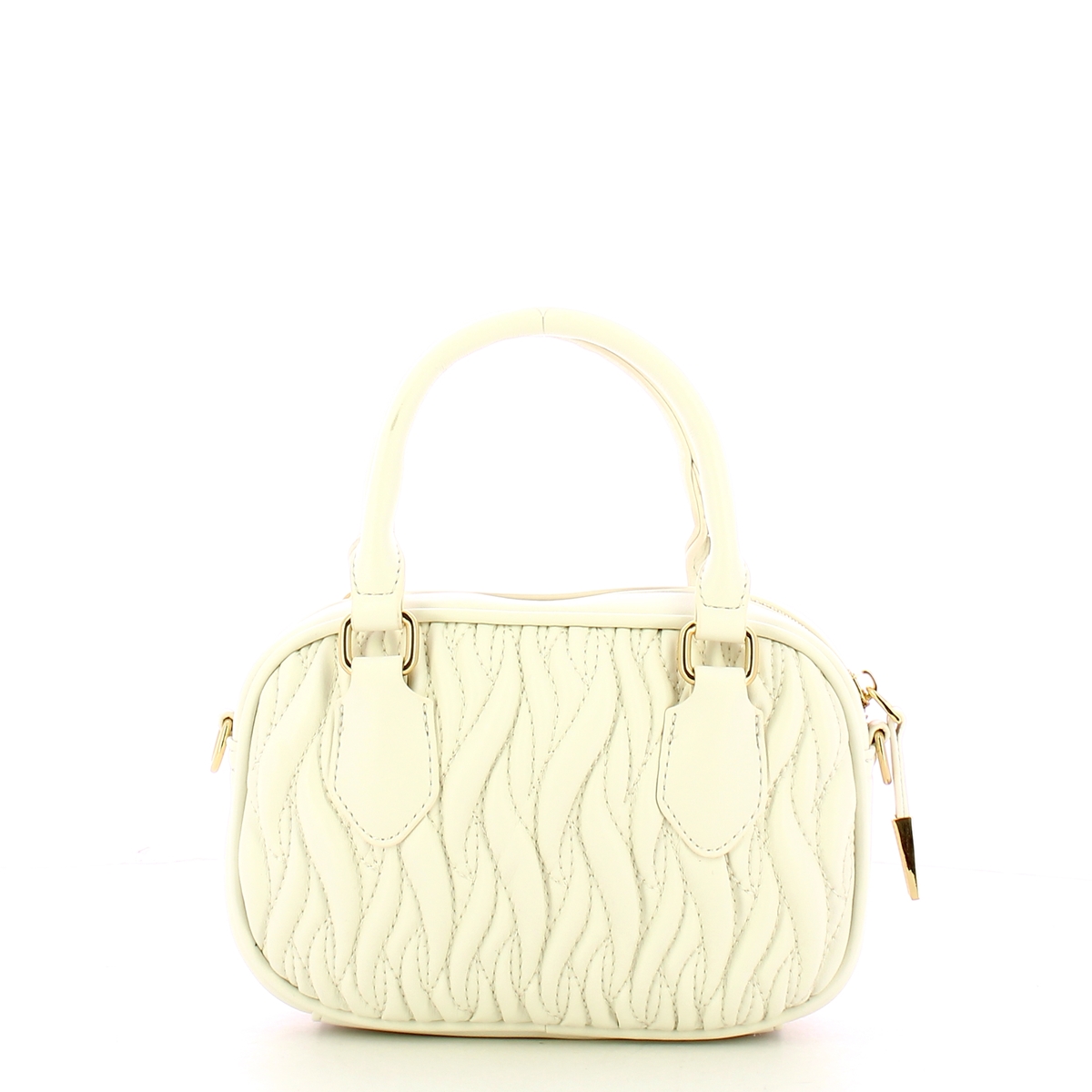 Gaëlle Mini Duffle Plissé Bianco - 3 Gaëlle Mini Duffle Plissé Bianco - 3