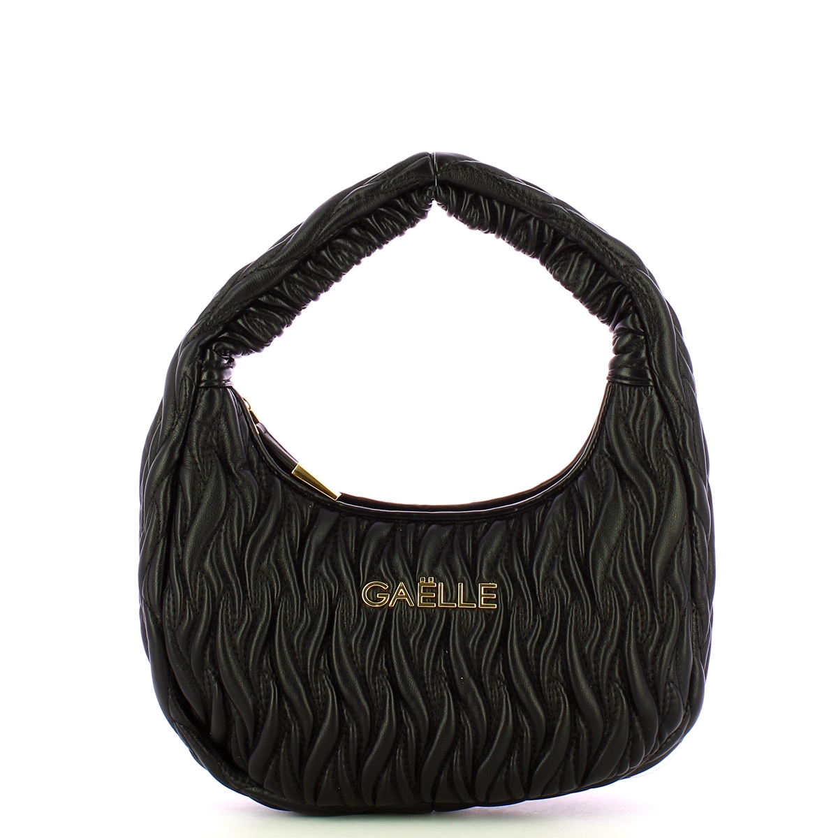 Gaëlle Maxi Hobo Plissé Nero - 1 Gaëlle Maxi Hobo Plissé Nero - 1