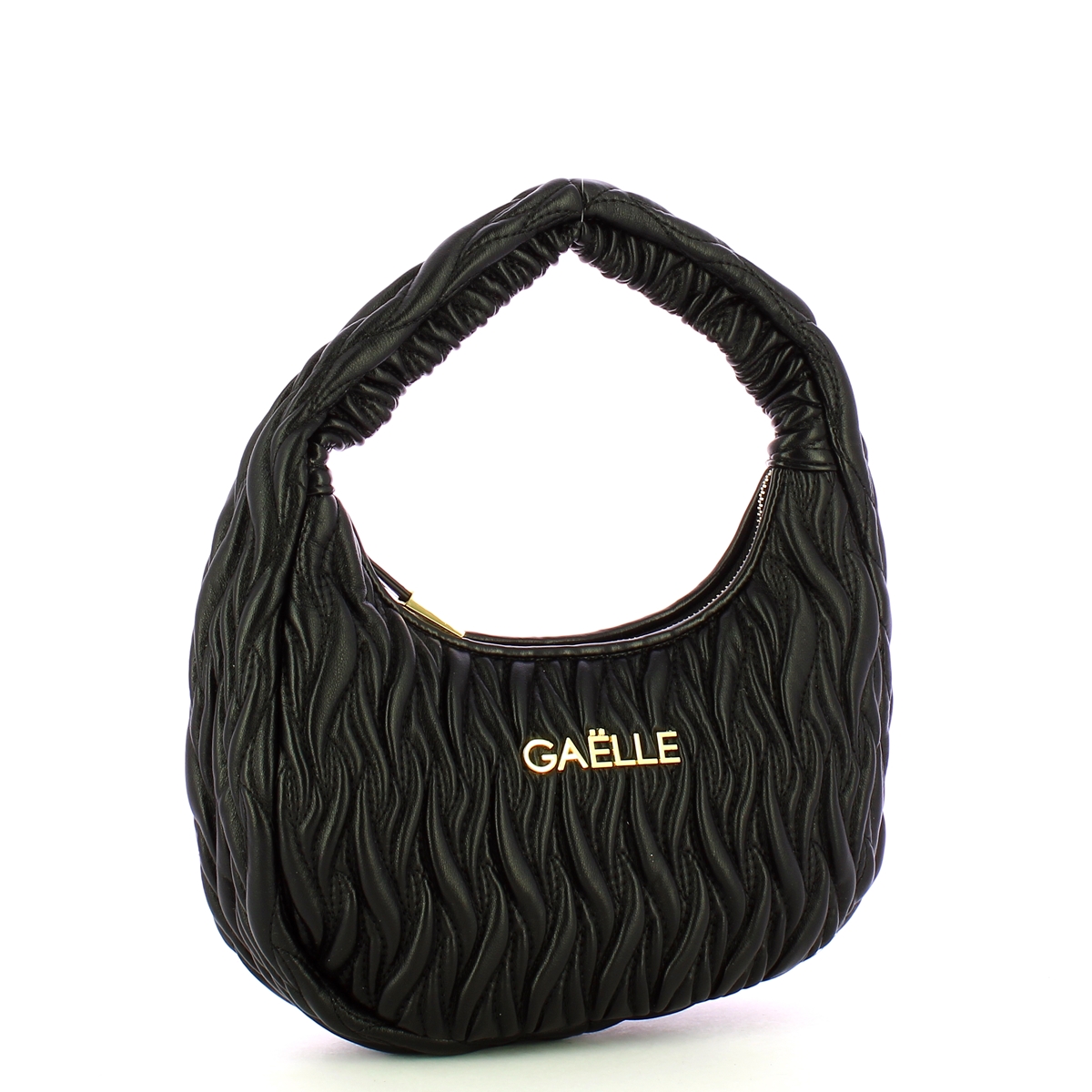 Gaëlle Maxi Hobo Plissé Nero - 2 Gaëlle Maxi Hobo Plissé Nero - 2