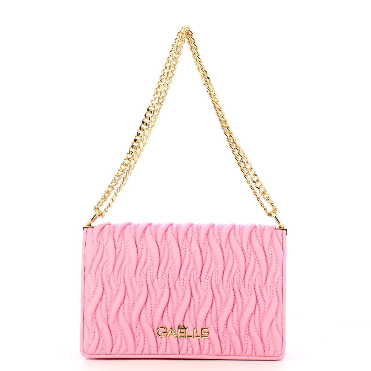 Gaëlle Borsa Reg Shoulder Strap Plissé Rosa - 1 Gaëlle Borsa Reg Shoulder Strap Plissé Rosa - 1