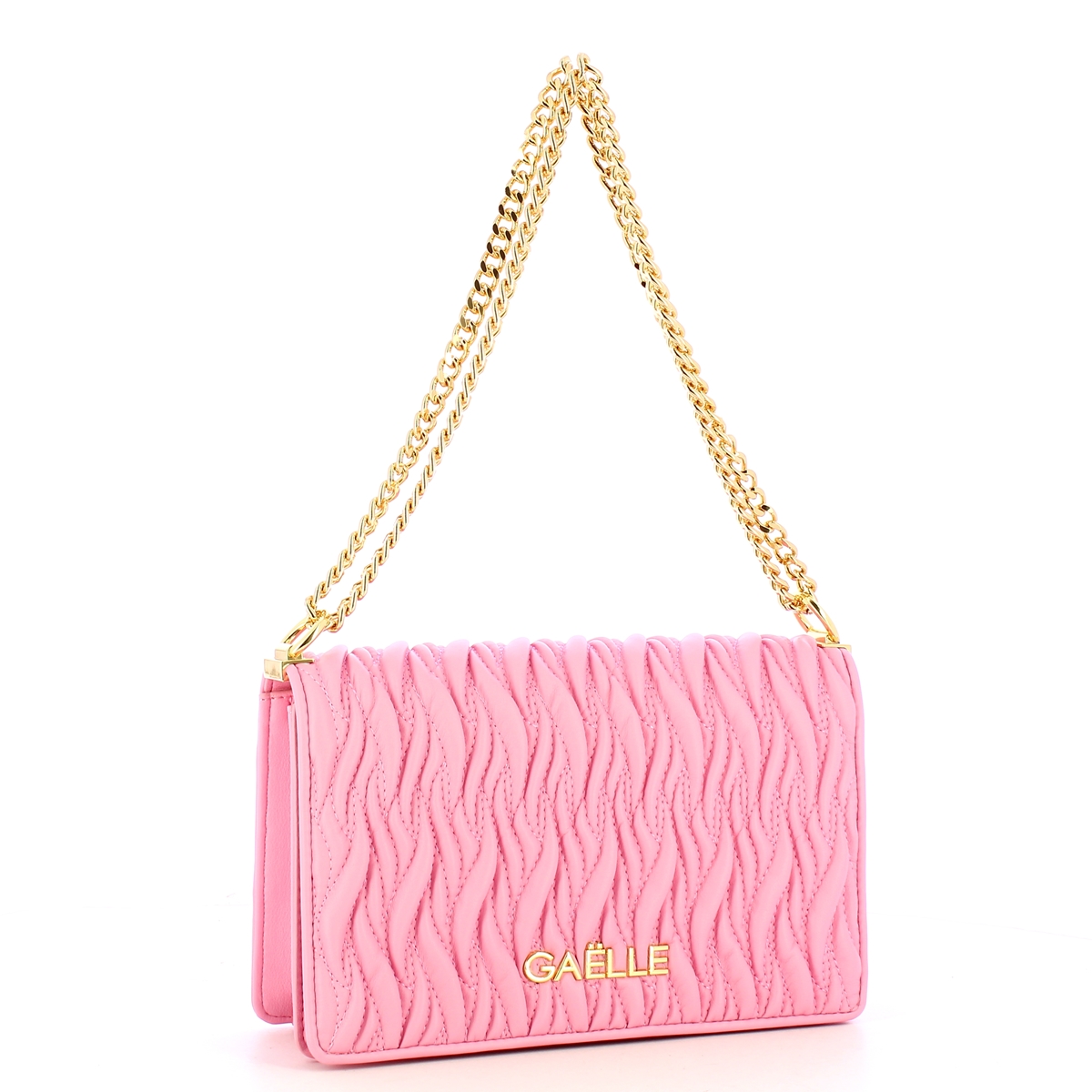Gaëlle Borsa Reg Shoulder Strap Plissé Rosa - 2 Gaëlle Borsa Reg Shoulder Strap Plissé Rosa - 2