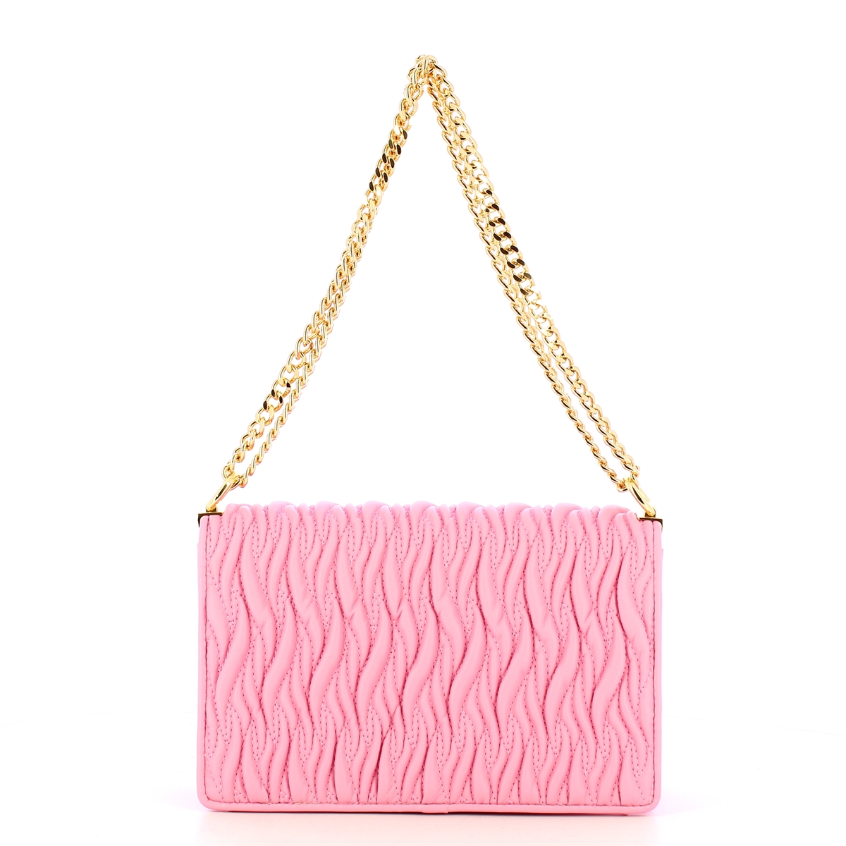 Gaëlle Borsa Reg Shoulder Strap Plissé Rosa - 3 Gaëlle Borsa Reg Shoulder Strap Plissé Rosa - 3