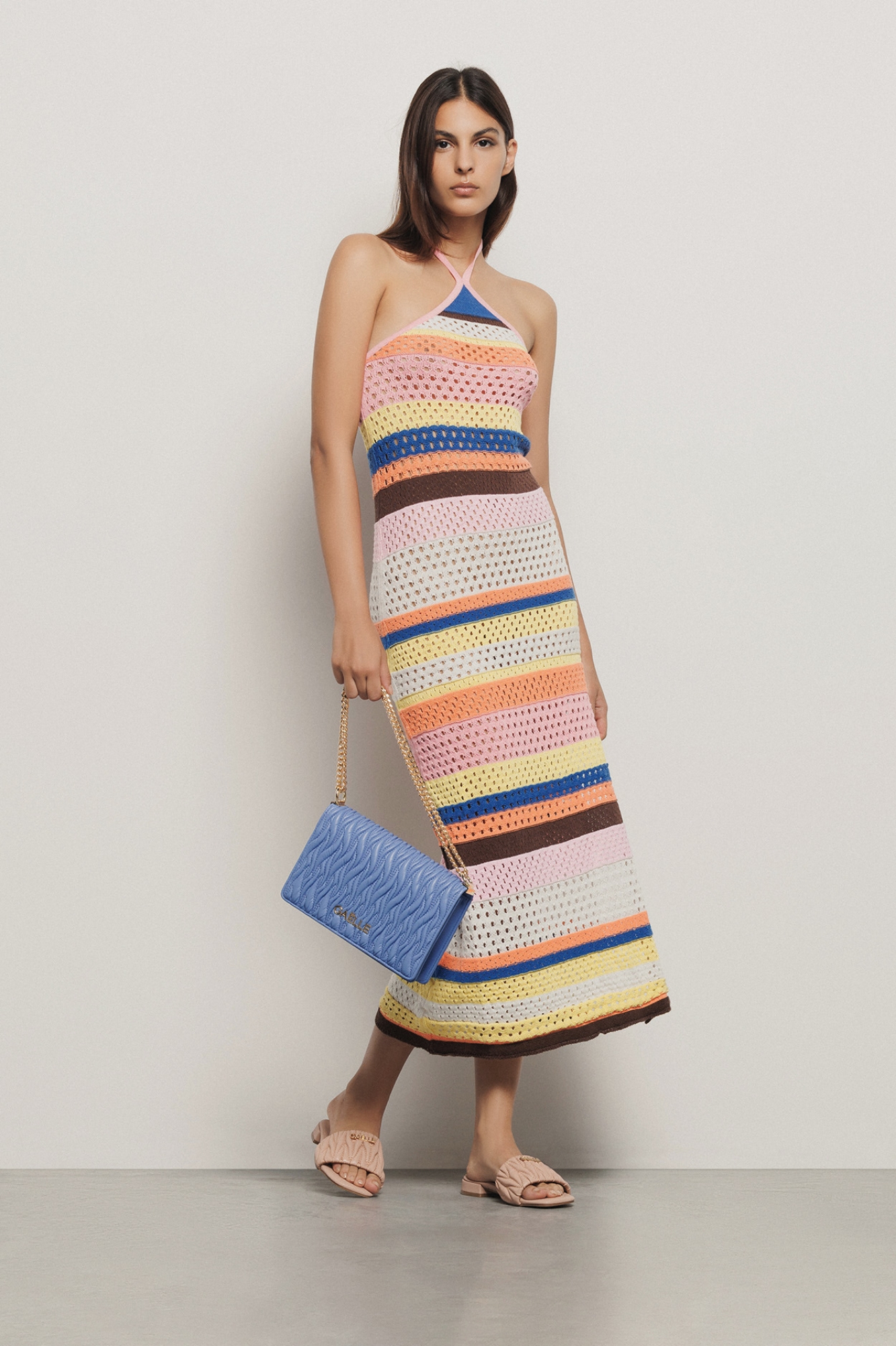 Gaëlle Borsa Reg Shoulder Strap Plissé Lilla - 2 Gaëlle Borsa Reg Shoulder Strap Plissé Lilla - 2