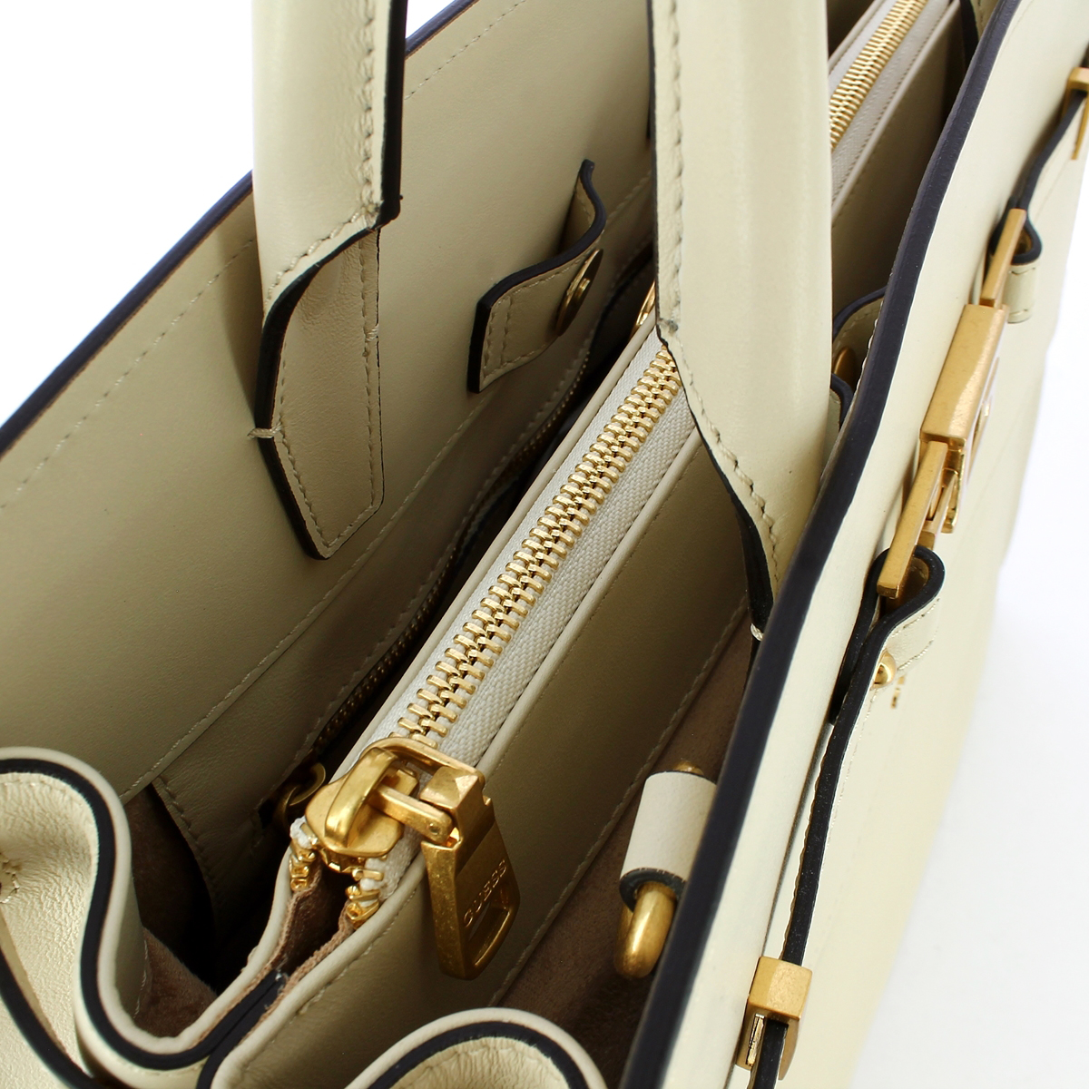 Guess Borsa a mano in pelle Cristina Ivory - 5 Guess Borsa a mano in pelle Cristina Ivory - 5