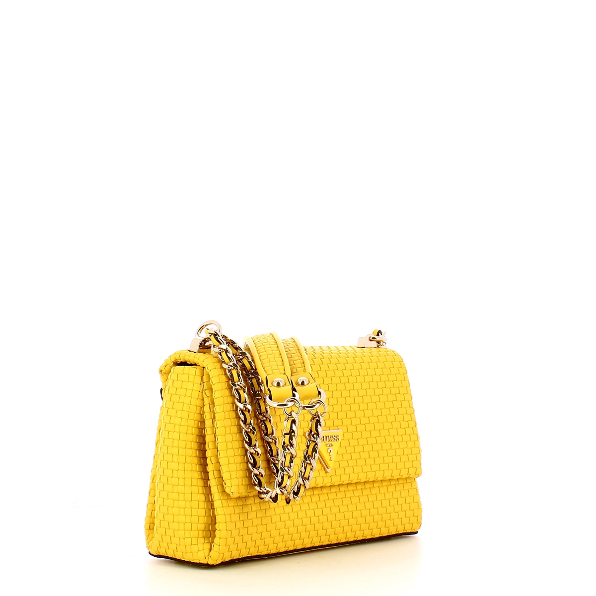 Guess Borsa a spalla intrecciata Etel Yellow - 2