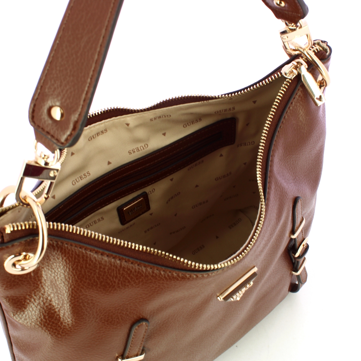 Guess Hobo Bag Levia Large Chocolate - 5