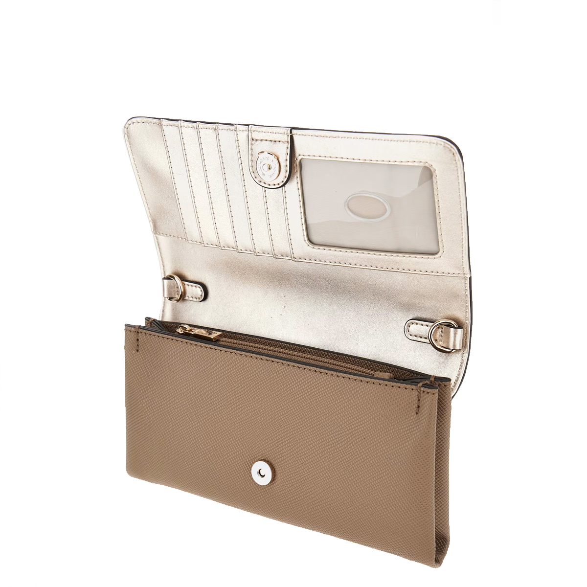 Guess Clutch Noelle Dark Taupe - 4 Guess Clutch Noelle Dark Taupe - 4