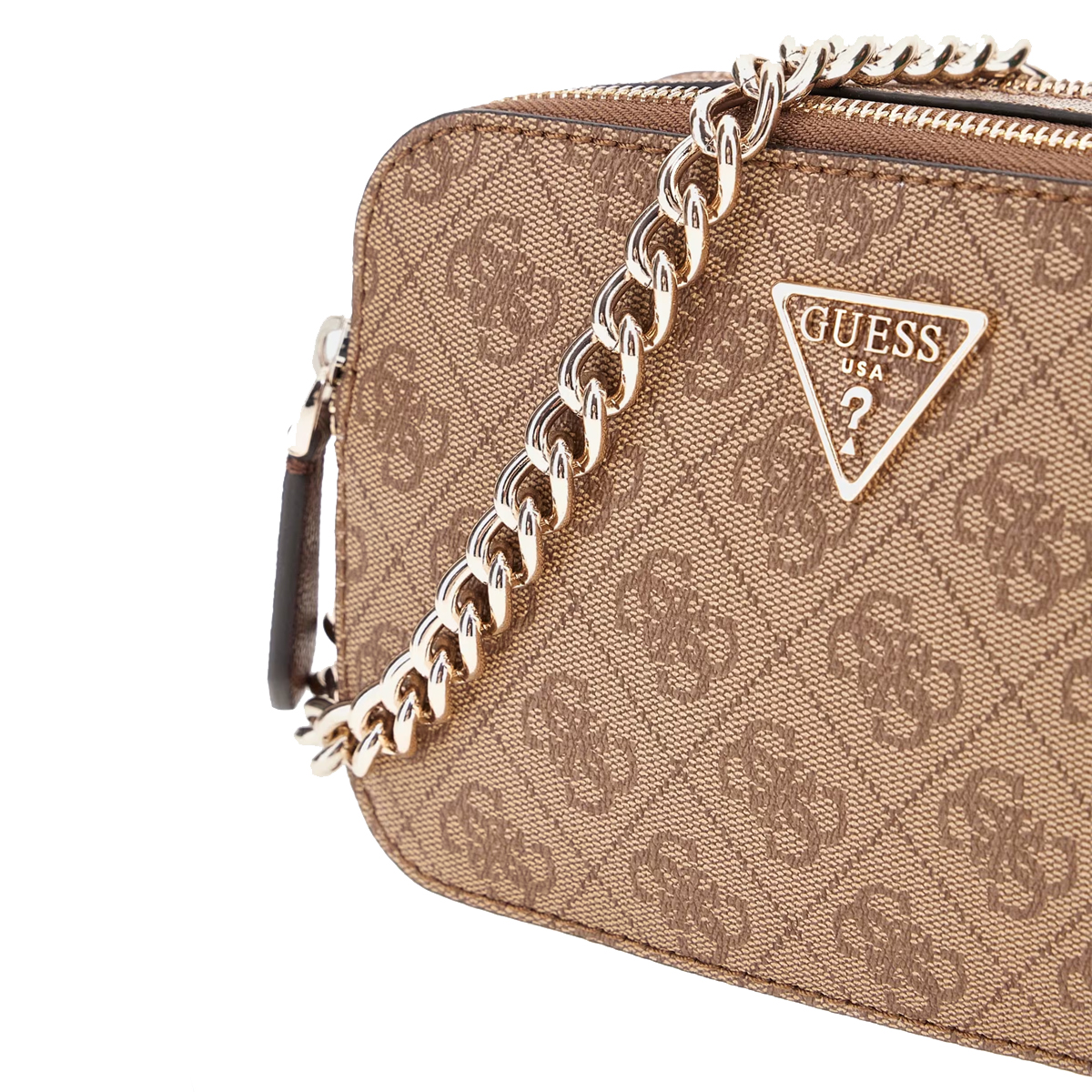 Guess Camera Bag Noelle Latte Logo Brown - 3 Guess Camera Bag Noelle Latte Logo Brown - 3
