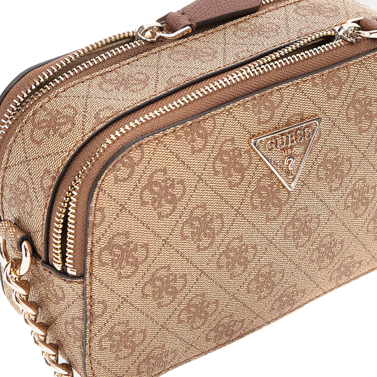 Guess Camera Bag Noelle Latte Logo Brown - 4 Guess Camera Bag Noelle Latte Logo Brown - 4