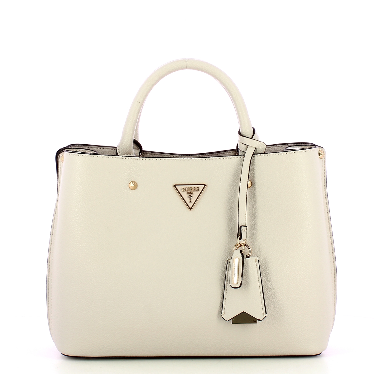 Guess Borsa a mano Meridian con borchie Ivory - 1 Guess Borsa a mano Meridian con borchie Ivory - 1