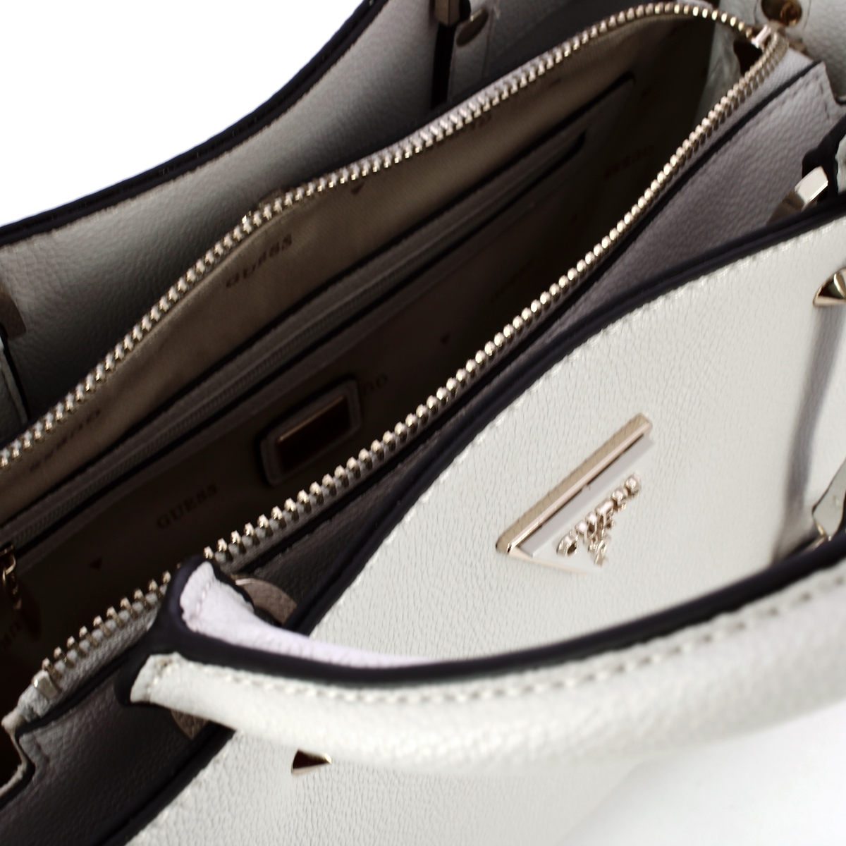 Guess Borsa a mano Meridian con borchie Ivory - 5 Guess Borsa a mano Meridian con borchie Ivory - 5