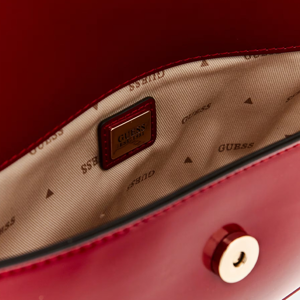 Guess Arnela Red Shoulder Bag - 4 Guess Arnela Red Shoulder Bag - 4