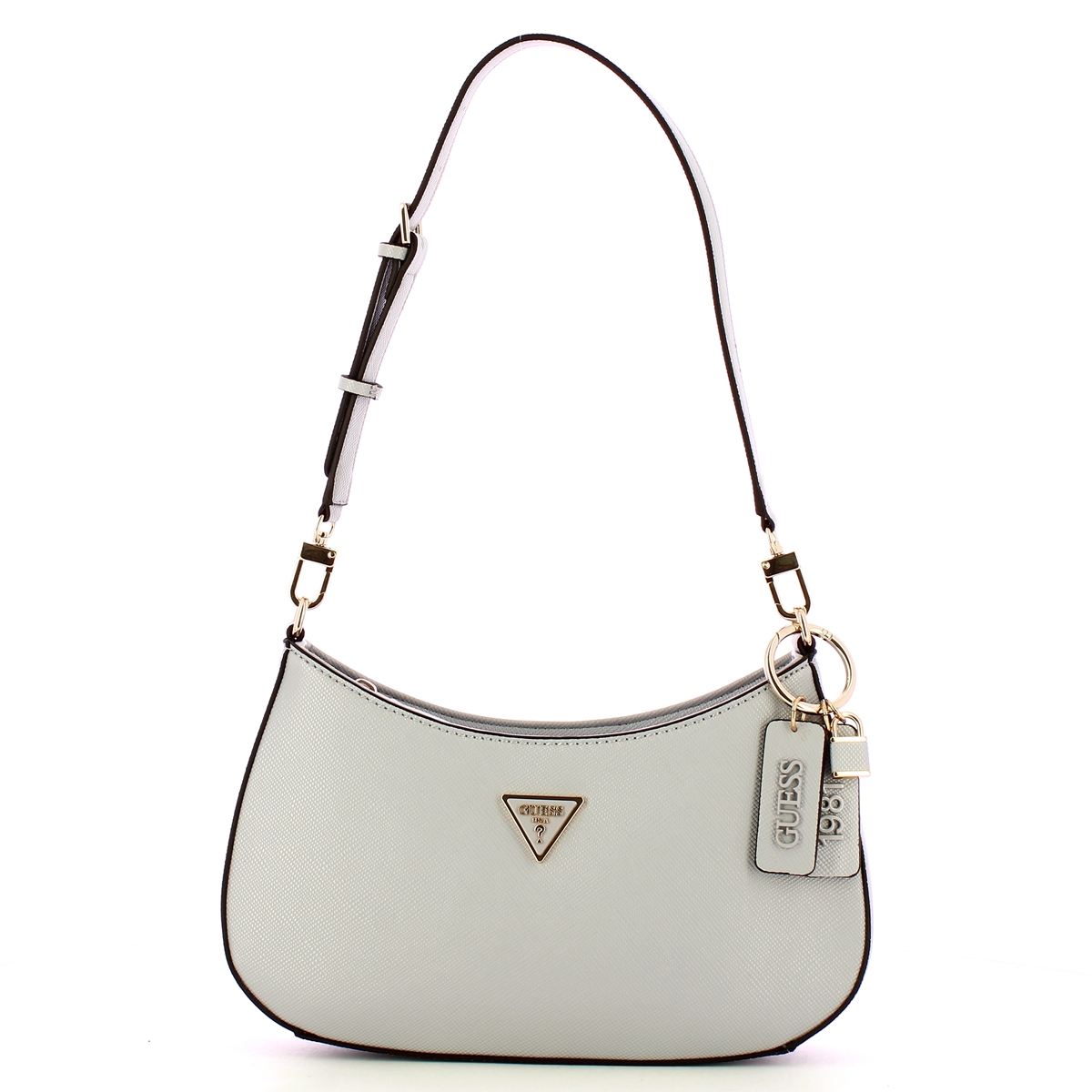 Guess Noelle Lavendar Grey Shoulder Bag - 1 Guess Noelle Lavendar Grey Shoulder Bag - 1