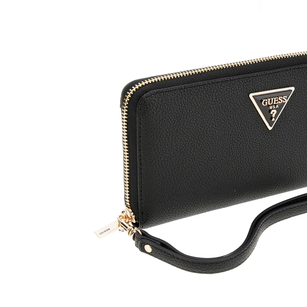 Guess Portafoglio Laurel Large Zip Around Black - 3