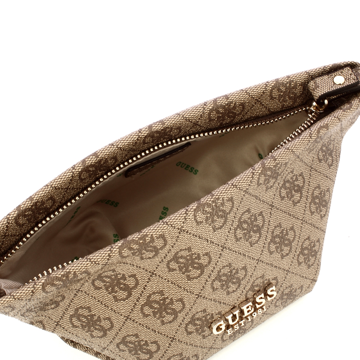 Guess Bustina Eco Evaine Latte Logo Brown - 4 Guess Bustina Eco Evaine Latte Logo Brown - 4