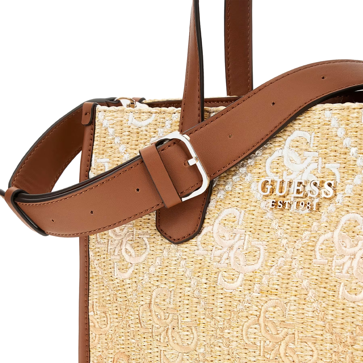 Guess Borsa a mano Silvana 4G Cognac Logo - 4 Guess Borsa a mano Silvana 4G Cognac Logo - 4
