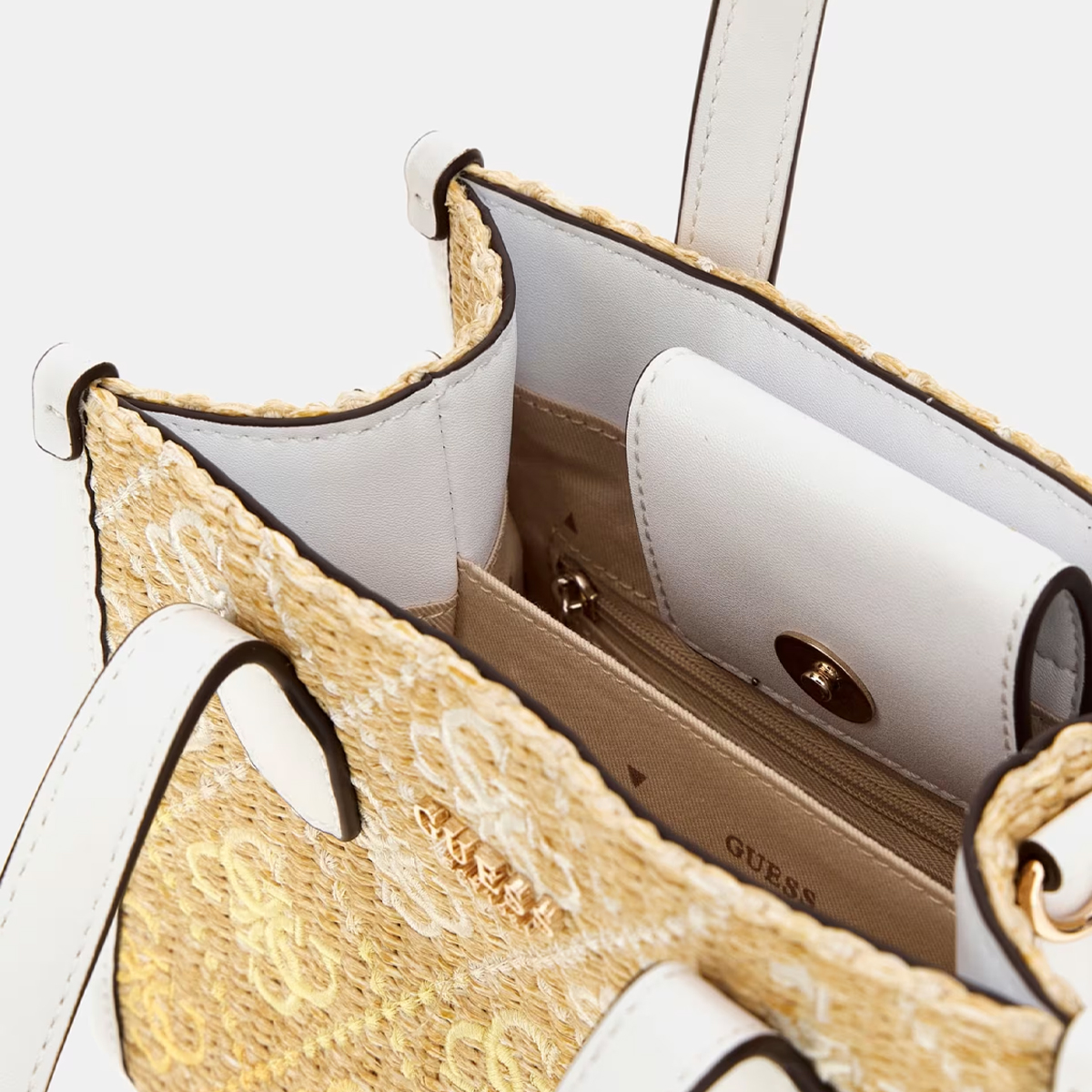 Guess Mini borsa a mano Silvana 4G Cornsilk Logo - 3 Guess Mini borsa a mano Silvana 4G Cornsilk Logo - 3