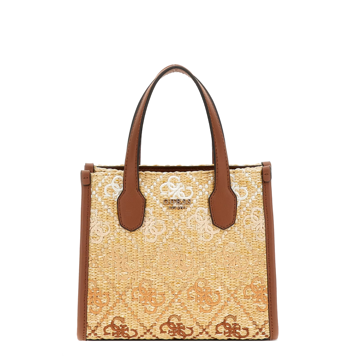 Guess Mini borsa a mano Silvana 4G Cognac Logo - 1 Guess Mini borsa a mano Silvana 4G Cognac Logo - 1