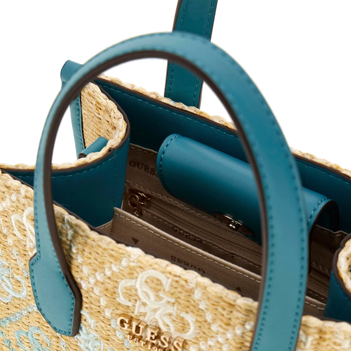 Guess Mini borsa a mano Silvana 4G Teal Logo - 5 Guess Mini borsa a mano Silvana 4G Teal Logo - 5