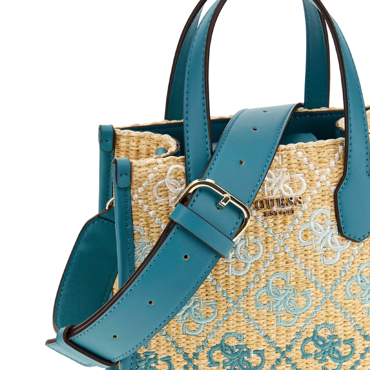 Guess Mini borsa a mano Silvana 4G Teal Logo - 6 Guess Mini borsa a mano Silvana 4G Teal Logo - 6