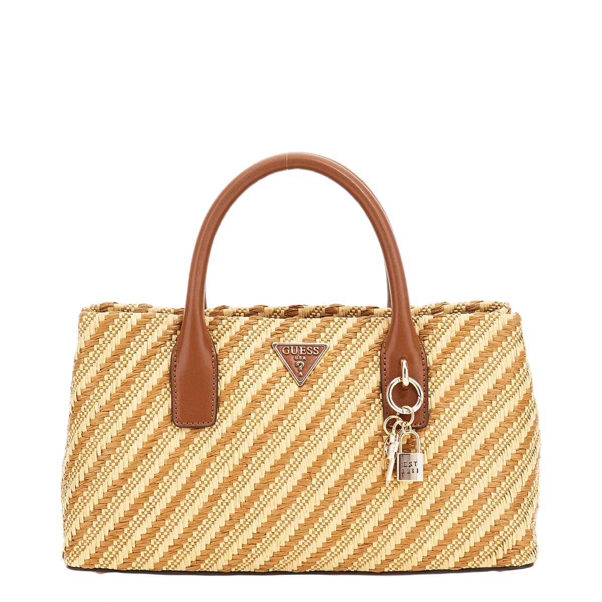 Guess Borsa a mano Simona Natural Cognac - 1 Guess Borsa a mano Simona Natural Cognac - 1