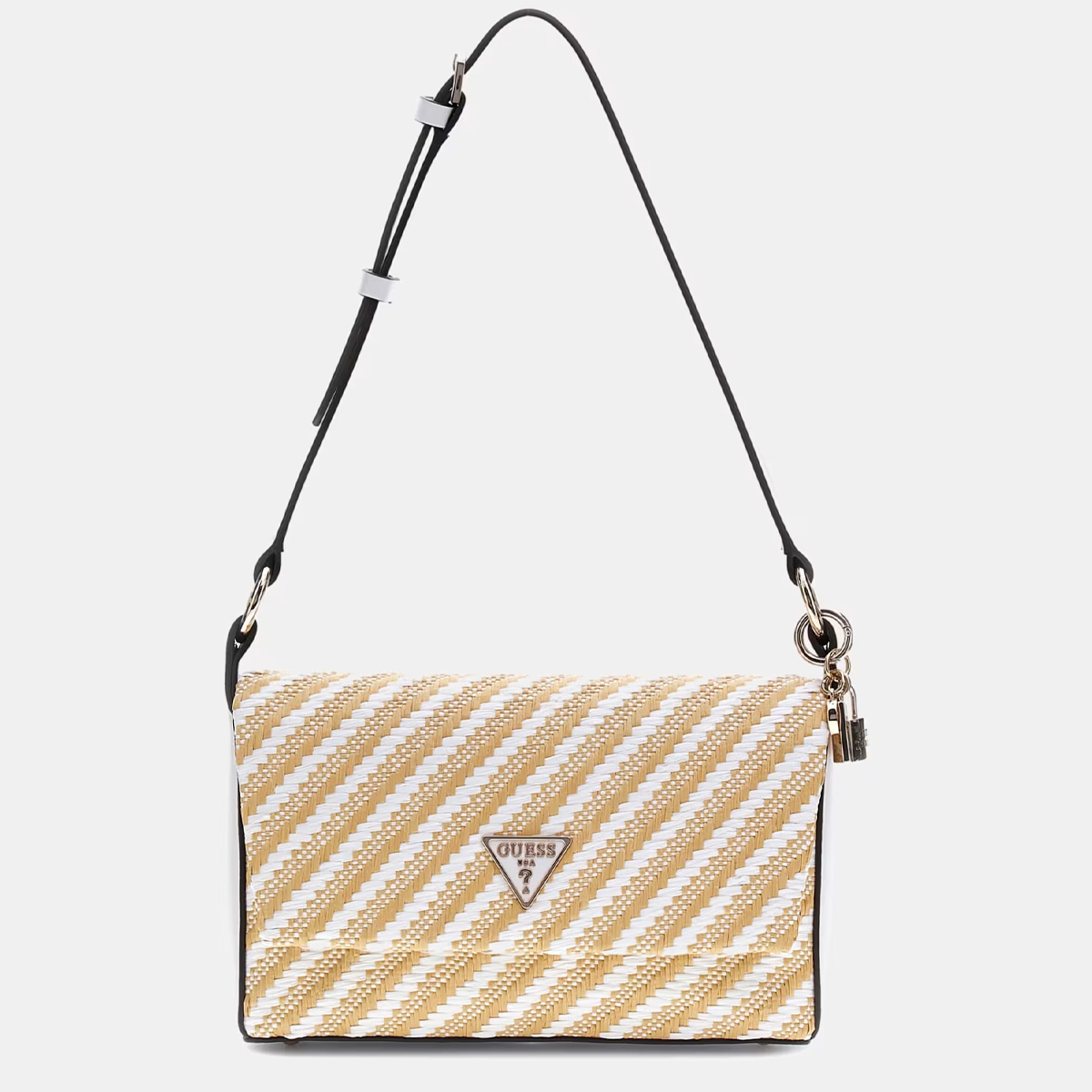 Guess Borsa a spalla Simona Natural White - 1 Guess Borsa a spalla Simona Natural White - 1